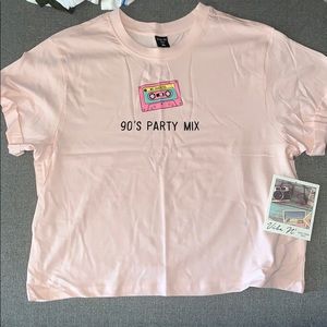 Pink crop top